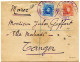 ESPAGNE - 10C+25C CONFERENCIA INTERNACIONAL ALGESIRAS CERTIFICADO SUR LETTRE RECOMMANDEE, 1906 - Cartas & Documentos