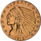 Vereinigte Staaten Von Amerika - Anlagegold: 2,5 Dollars 1913 (2½ $ / Quarter Ea - Other & Unclassified