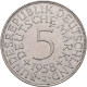 Bundesrepublik Deutschland 1948-2001: 5 DM Kursmünze 1958 J, Nur 60.000 Ex., Jae - Autres & Non Classés