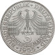 Bundesrepublik Deutschland 1948-2001: 5 DM 1955 G, Markgraf Von Baden, Jaeger 39 - Andere & Zonder Classificatie