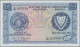 Delcampe - Cyprus: Republic And Central Bank Of Cyprus, Lot With 5 Banknotes, 1961-1982 Ser - Zypern