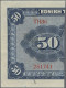 Delcampe - Greece: National Bank Of Greece, Set With 4 "Half-Notes", Year Of Cutting 1922, - Grèce