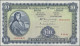 Ireland: Central Bank Of Ireland, Pair With 5 Pounds 1965 (P.65a, F/F+, Rusty Sp - Ireland