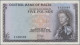 Delcampe - Malta: Central Bank Of Malta, Set With 3 Banknotes, L.1967 (ND 1968) Series, Wit - Malte
