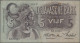 Delcampe - Netherlands Indies: De Javasche Bank, Set With 5 Banknotes, Series 1930-1939, Co - Indes Néerlandaises