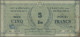 New Hebrides: Services Nationaux Français Des Nouvelles Hébrides, 5 Francs ND(19 - Nieuwe-Hebriden