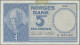 Delcampe - Norway: Norges Bank, Lot With 7 Banknotes, 1917-1967 Series, With 2x 1, 2x 2, 5 - Norwegen