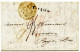 TURQUIE - LETTRE PURIFIEE DE SMYRNE POUR VERVIERS, 1830 - ...-1858 Prephilately