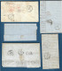 Inde - 5 Lettres Indes Bangalore Et Ballapooram - 1860 - Pour La France - Marque De Passage - Pour Curé De La Mayenne - Lots & Serien