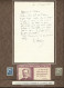 Lettre Autographe Louis Pasteur  Paris Le 23 Janvier 1986   Berger Mordu -   Planche Avec  Carnet  Et Timbres - - Uitvinders En Wetenschappers