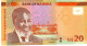 NAMIBIA P17c 20 DOLLARS 2022 UNC. - Namibië