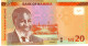 NAMIBIA P17c 20 DOLLARS 2022 UNC. - Namibie