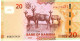NAMIBIA P17c 20 DOLLARS 2022 UNC. - Namibie
