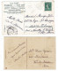 Delcampe - 10 CP Belles Fantaisies Scannées Rectos Et Versos. Paillettes, Gaufrages, Prénom Marcelle. 2 SCANS - Collections & Lots