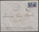 Grand LIBAN Surchargé 12.5 S. 7.50 Pi Bleu Y.T.163 SEUL Sur Lettre De BEYROUTH Pour ALEP 1945 Avec KRAG Au Verso - Cartas & Documentos