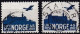 NO450 – NORVEGE - NORWAY – 1927/41 – PLANE OVER AKERSHUS CASTLE – Y&T # 1/3 USED 9,20 € - Oblitérés