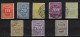 Brazil 1890 Complete Series Postage Due American Bank Note Colors Used & Unused Ink Used In These Stamps Fades In Water - Timbres-taxe