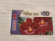 SINGAPORE-(SG-PRE-PHO-0033)-FLOWERS RED-(268)($10)(792-198-7981)(01.12.01)-used Card+1card Prepiad Free - Singapour