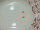 -4 ASSIETTES DEMI CREUSES DEMI PORCELAINE BADONVILLER Modèle CERISES Table   E - Badonviller (FRA)