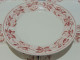 -5 ASSIETTES PLATES DEMI PORCELAINE BADONVILLER Modèle CERISES Table  E - Badonviller (FRA)