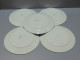 Delcampe - -5 ASSIETTES PLATES DEMI PORCELAINE BADONVILLER Modèle CERISES Table  E - Badonviller (FRA)