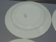 Delcampe - -5 ASSIETTES PLATES DEMI PORCELAINE BADONVILLER Modèle CERISES Table  E - Badonviller (FRA)