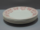 Delcampe - -5 ASSIETTES PLATES DEMI PORCELAINE BADONVILLER Modèle CERISES Table  E - Badonviller (FRA)