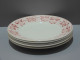 Delcampe - -5 ASSIETTES PLATES DEMI PORCELAINE BADONVILLER Modèle CERISES Table  E - Badonviller (FRA)