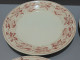 Delcampe - -5 ASSIETTES PLATES DEMI PORCELAINE BADONVILLER Modèle CERISES Table  E - Badonviller (FRA)