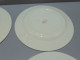 Delcampe - -5 ASSIETTES PLATES DEMI PORCELAINE BADONVILLER Modèle CERISES Table  E - Badonviller (FRA)