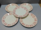 Delcampe - -5 ASSIETTES PLATES DEMI PORCELAINE BADONVILLER Modèle CERISES Table  E - Badonviller (FRA)