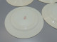 Delcampe - -5 ASSIETTES PLATES DEMI PORCELAINE BADONVILLER Modèle CERISES Table  E - Badonviller (FRA)