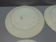 Delcampe - -5 ASSIETTES PLATES DEMI PORCELAINE BADONVILLER Modèle CERISES Table  E - Badonviller (FRA)