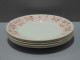 Delcampe - -5 ASSIETTES PLATES DEMI PORCELAINE BADONVILLER Modèle CERISES Table  E - Badonviller (FRA)