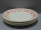 Delcampe - -5 ASSIETTES PLATES DEMI PORCELAINE BADONVILLER Modèle CERISES Table  E - Badonviller (FRA)