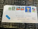 12-1-2024 (1X4) Letter Posted From Denmark To Australia (2023) With Many Stamps - EUROPA Lego - Storia Postale