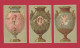 Superbe Série De 6 Chromos, Vases Anciens & Angelots, Cupidons Cupids, Imprimeur à Identifier, Beau Graphisme - Other & Unclassified