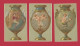 Superbe Série De 6 Chromos, Vases Anciens & Angelots, Cupidons Cupids, Imprimeur à Identifier, Beau Graphisme - Other & Unclassified