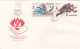 OLYMPIC GAMES MOSCOVA 1980 COVERS 2  FDC  CIRCULATED  Tchécoslovaquie - Cartas & Documentos