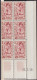 2 Blocs De 6 Coins Datés Des N° 54 Et 55 "La Charité Et La Mère Et Son Enfant", ** - Unused Stamps