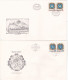 COAT OF ARMS 1982 COVERS 4  FDC CIRCULATED Tchécoslovaquie - Briefe U. Dokumente