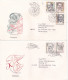 FAMOUS PEOPLE 1981 COVERS 4 FDC CIRCULATED Tchécoslovaquie - Storia Postale