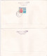 FAMOUS PEOPLE 1981 COVERS 4 FDC CIRCULATED Tchécoslovaquie - Lettres & Documents