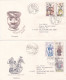 THE MUSIC 1978 COVERS 2 FDC CIRCULATED Tchécoslovaquie - Cartas & Documentos