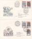 ARCHITECTURE 1978 COVERS 2 FDC CIRCULATED Tchécoslovaquie - Briefe U. Dokumente