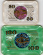 Casino De Cherbourg : Lot De 2 Plaques 50F (#0744) & 100F (#0291) - Casino