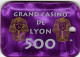 Grand Casino De Lyon : Plaque 500F (#00003) - Casino