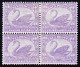 1906 Violett 4er Block Mit Erstfälzen. - Mint Stamps