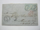 Thurn Und Taxis , 1865 , Frankfurt , Klarer  Stempel Auf Brief Nach Frankreich - Briefe U. Dokumente