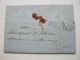 Thurn Und Taxis , 1865 , Frankfurt , Klarer  Stempel Auf Brief    "Muster Ohne Wert" - Covers & Documents